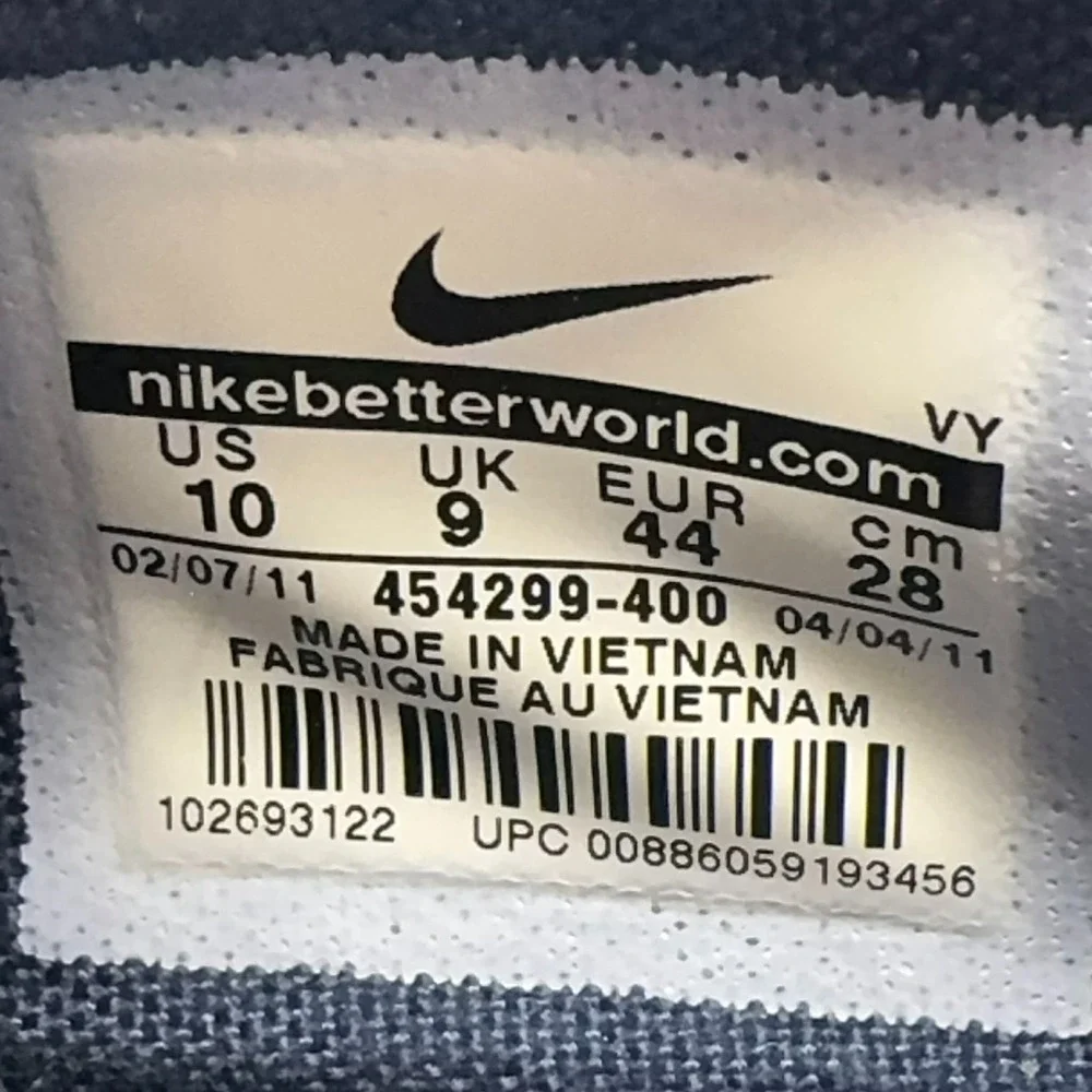 Nike‎ SB Solarsoft Moc Mens 10 Navy Blue Suede Gum Bottom Skate Shoes 454299 400